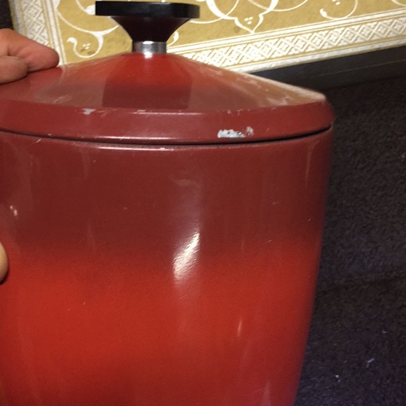 West Bend Vintage Flour Canister Red Hombre EVC - Picture 8 of 8